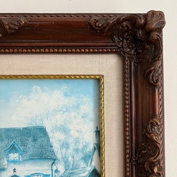 Authentic Limited Edition Signed Art Lithograph Tea Time by Marty Bell and Frame - Picture 6 of 12